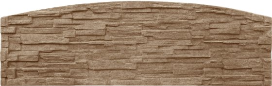 Betonová deska rádiusová - štípaný kámen - pískovec