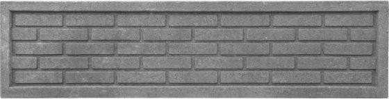 Betonová deska rovná - cihla ostrá - šedá