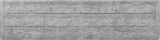 Betonová deska rovná - zděný blok - šedá
