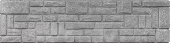 Betonová deska rovná - skládaný kámen - šedá
