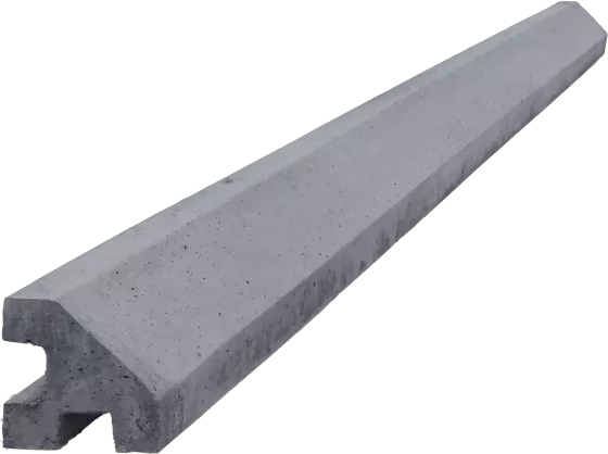 Concrete corner post for 1,0 m fence (150 cm) - graphite
