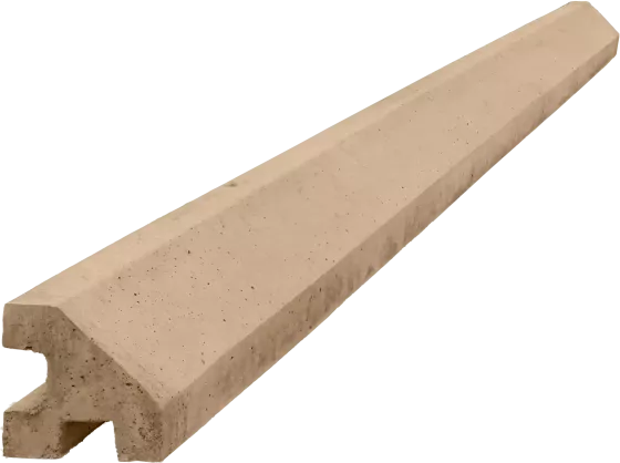 Concrete corner post for 2,5 m fence (340 cm) - sand
