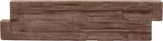 Betonová deska 100 cm - záhon - štípaný kámen - hnědá