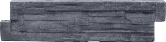 Betonová deska 100 cm - záhon - štípaný kámen - grafit