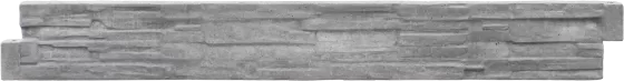 Betonová deska 200 cm - záhon - štípaný kámen - šedá