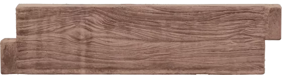 Betonová deska 100 cm - záhon - dřevo - hnědá
