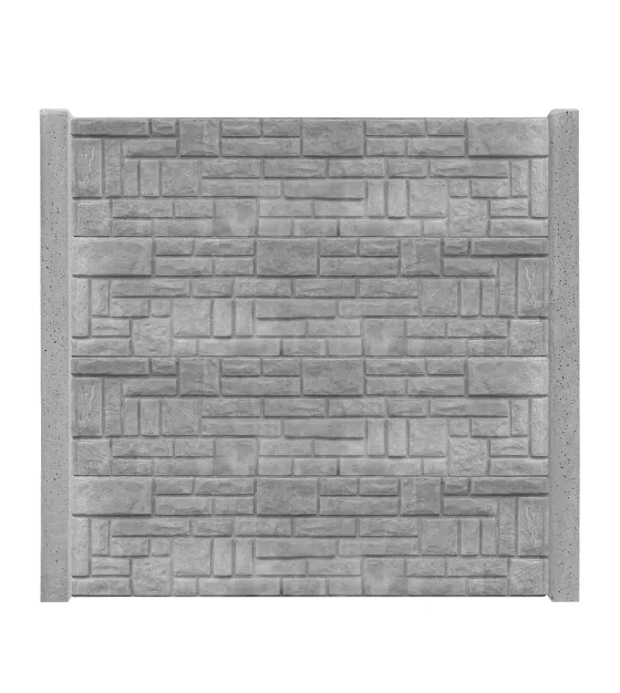 Betonový plot vzor 5 - skládaný kámen
